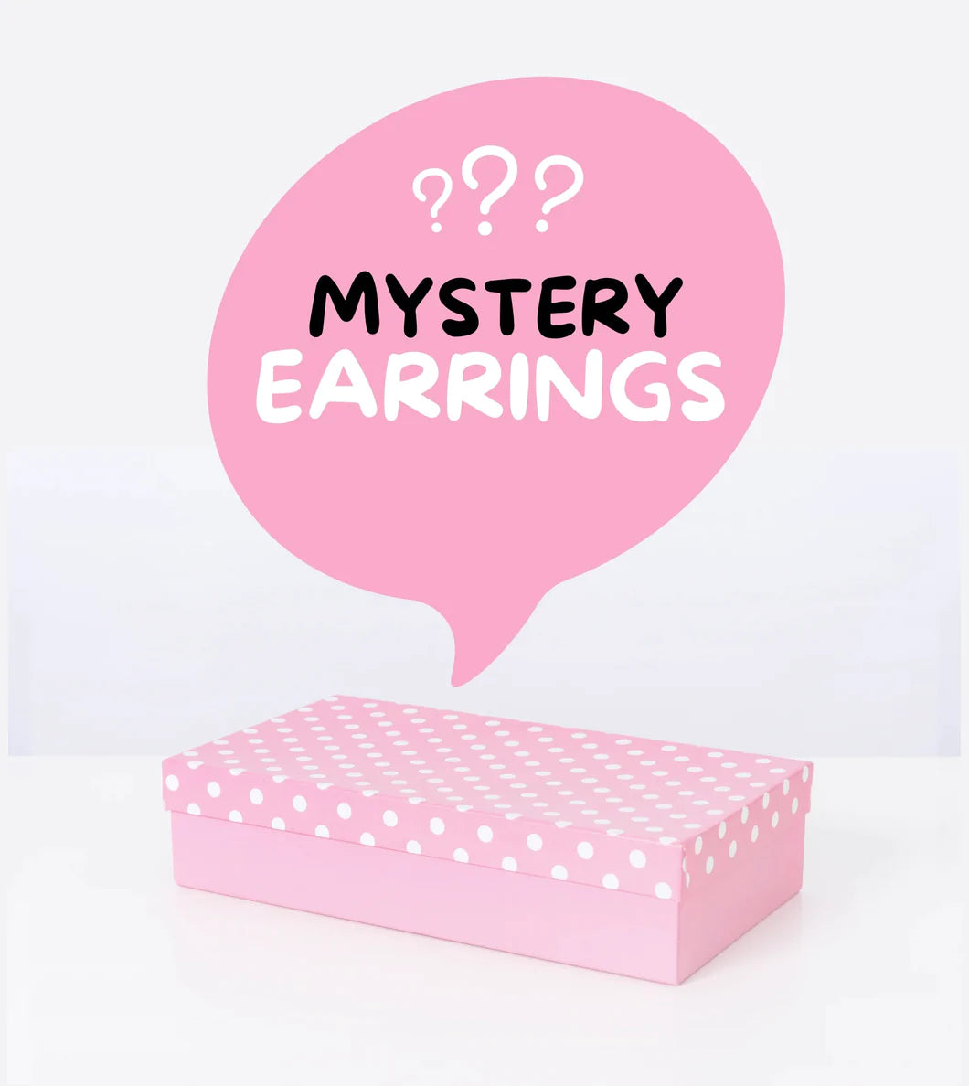 Mystery Stud Earrings ( 4 pair )