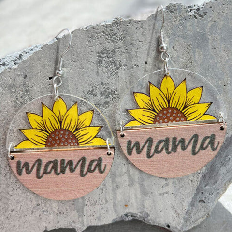 Mama Sunflower Earrings