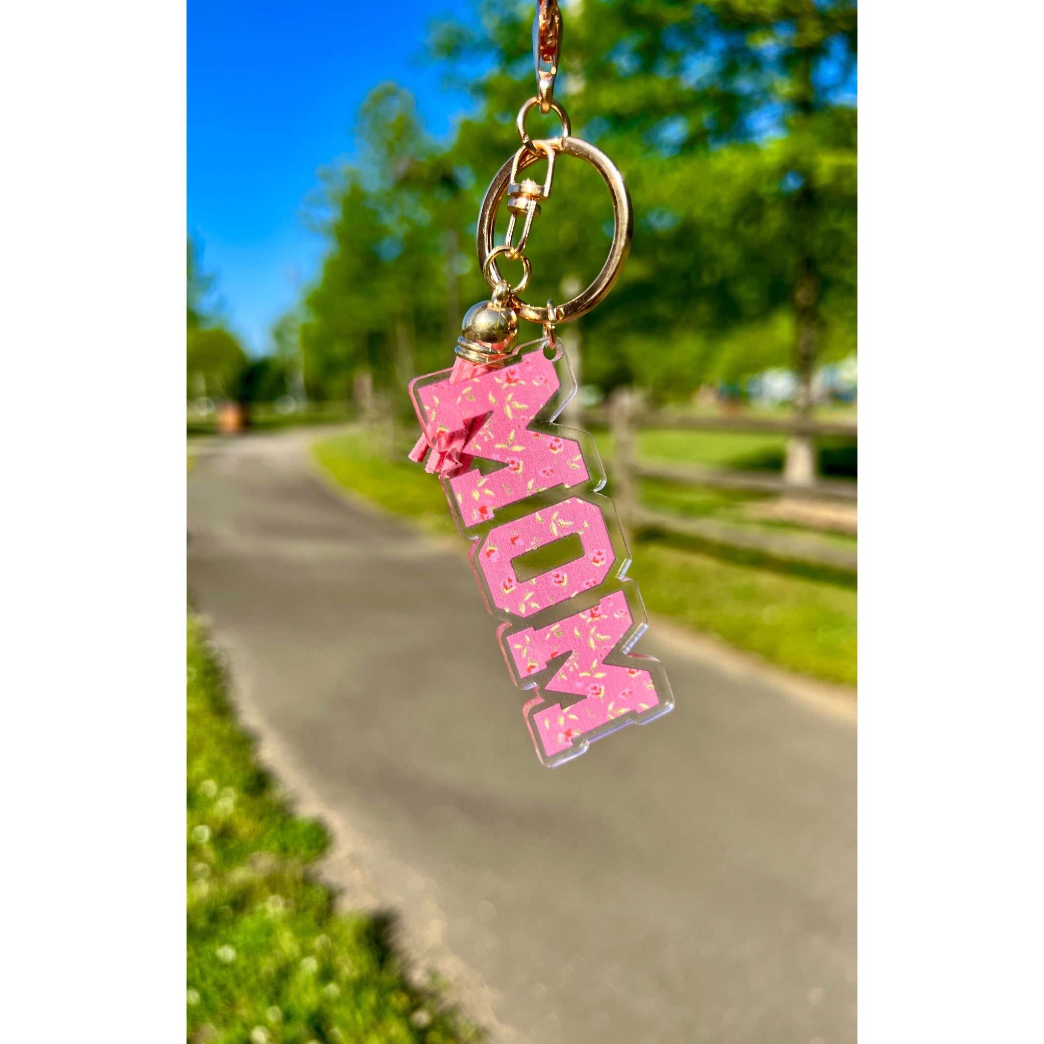 Mama Floral Keychain